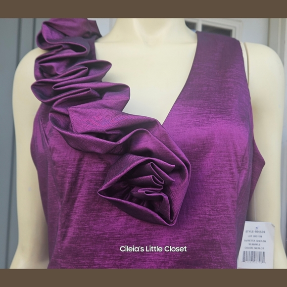 S.L.Fashions Dress, Cocktail, Purple, 12 NWT ✔️ - Picture 7 of 11